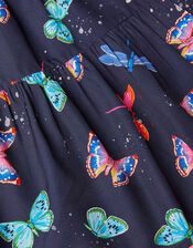 Butterfly Dress WWF-UK Collaboration, Blue (NAVY), large