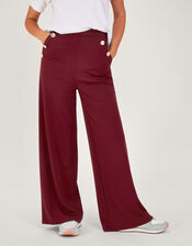 Priya Ponte Pants, Red (BERRY), large