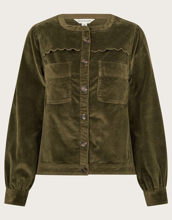 Lira Cord Jacket, Green (OLIVE), large