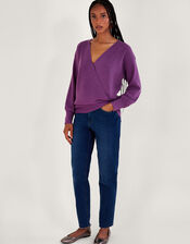 Wrap Jumper, VIOLET, large