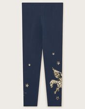 Unicorn Celestial Leggings, Blue (NAVY), large