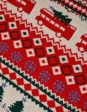 Fair Isle London Bus Jumper, Ivory (IVORY), large