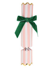 Meri Meri 6-Pack Stripe Velvet Bow Christmas Crackers, , large