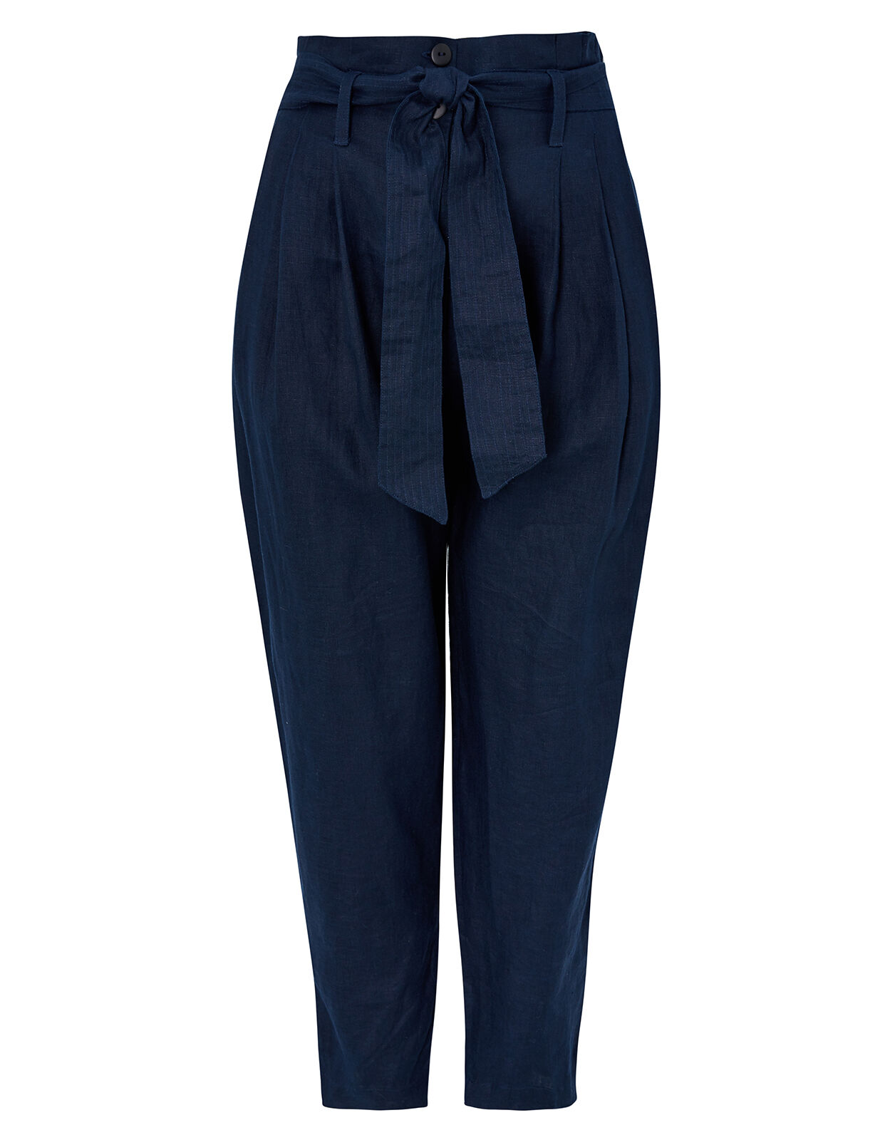 Buy Royal Blue Paperbag Waist Trousers Online - Label Ritu Kumar  International Store View