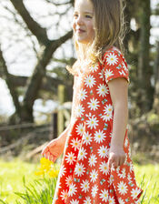 Frugi Spring Skater Dress, Multi (MULTI), large