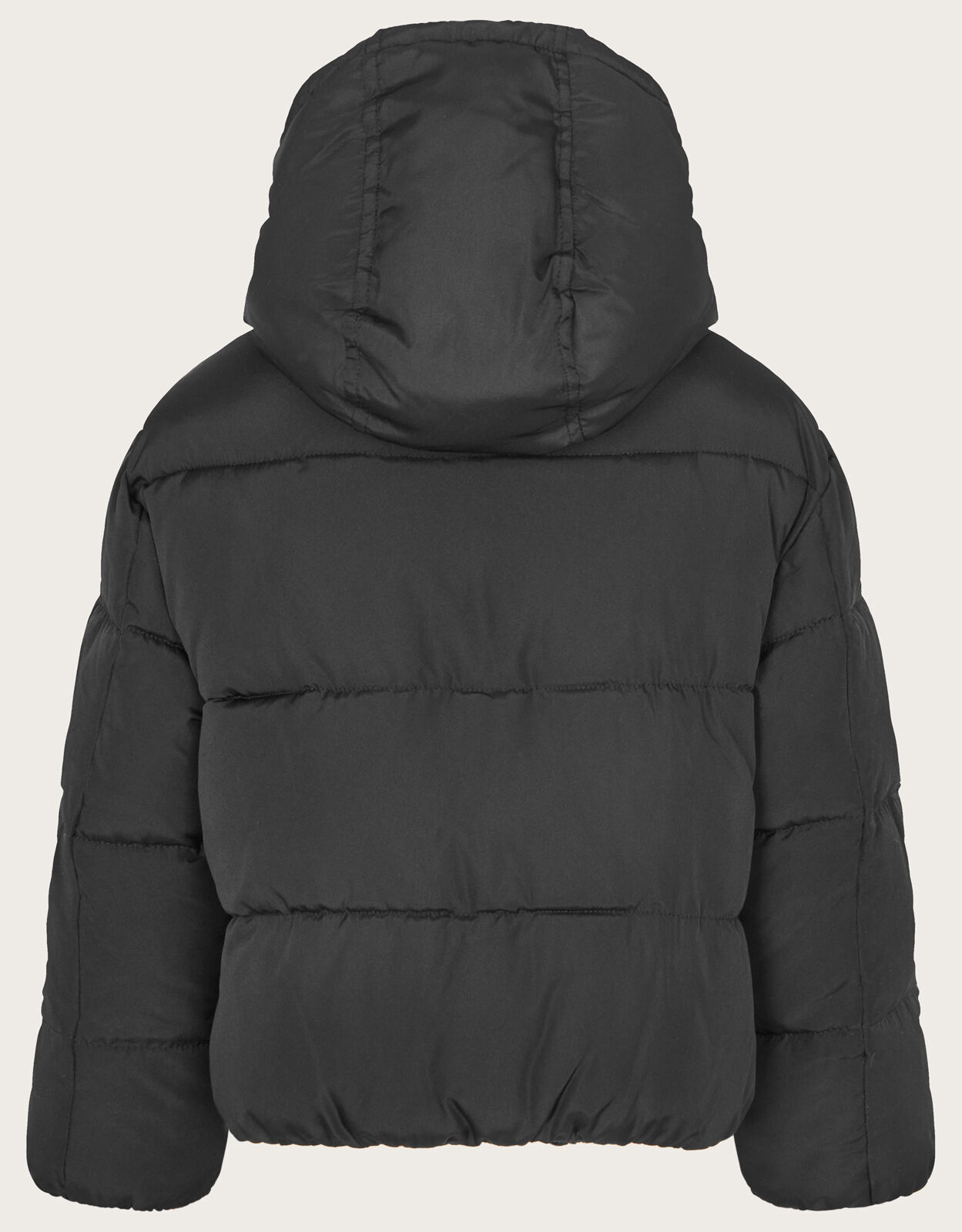 Short black sales puffer