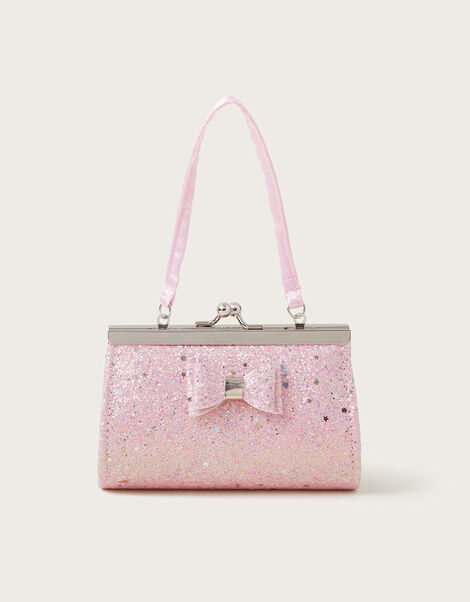 Glitter Bow Mini Frame Bag, , large