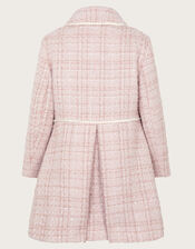 Tweed Collar Coat, Pink (PINK), large