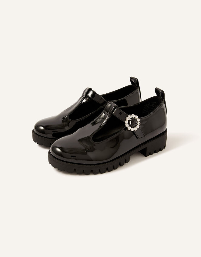 Patent Mary Jane Shoes Black | Girls' Flat Shoes | Monsoon Global.