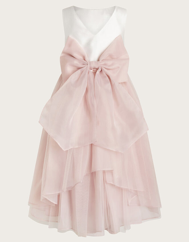 Olivia Organza Bow Dress, Pink (PINK), large