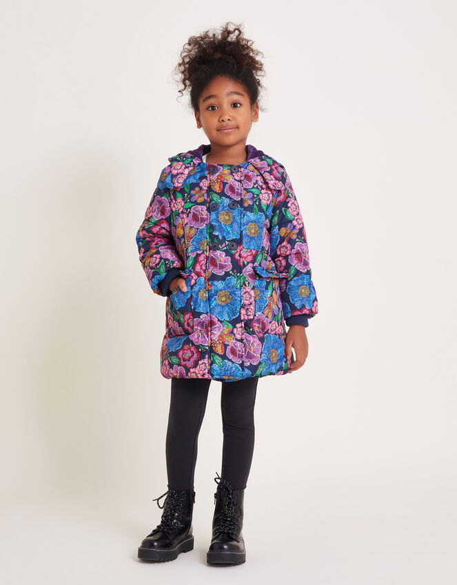 Tapestry Print Coat, Pink (PINK), large