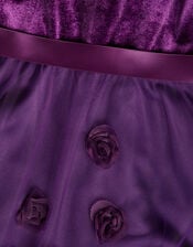 Ianthe 3D Flower Dress, Purple (PURPLE), large