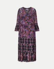 East Paisley Print Maxi Dress, Multi (MULTI), large