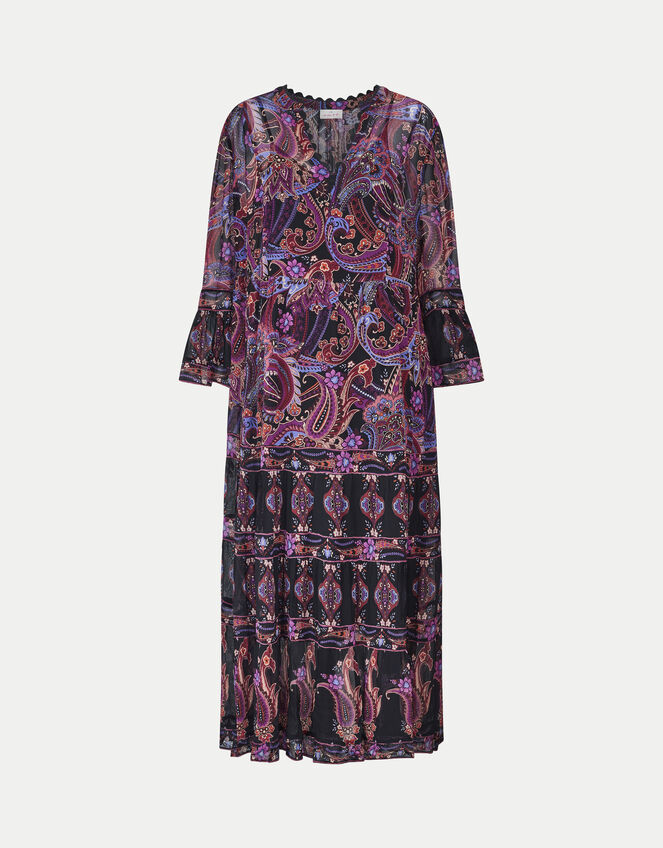 East Paisley Print Maxi Dress, Multi (MULTI), large