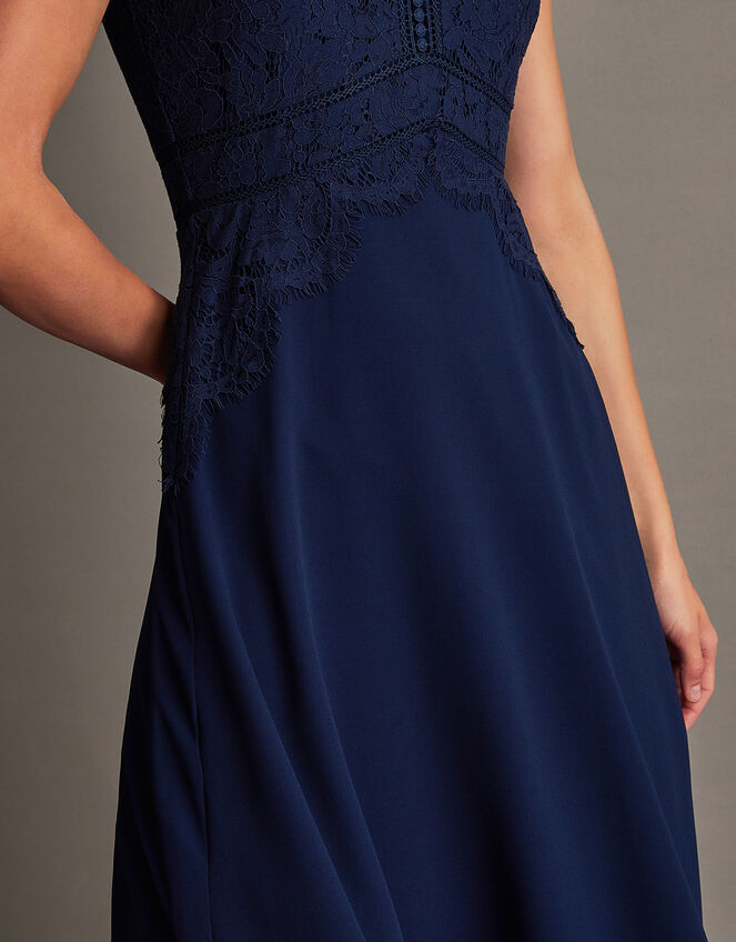 LANDS END NAVY EMBROIDERED SLEEVELESS DRESS-SIZES 14/16 20 20/22