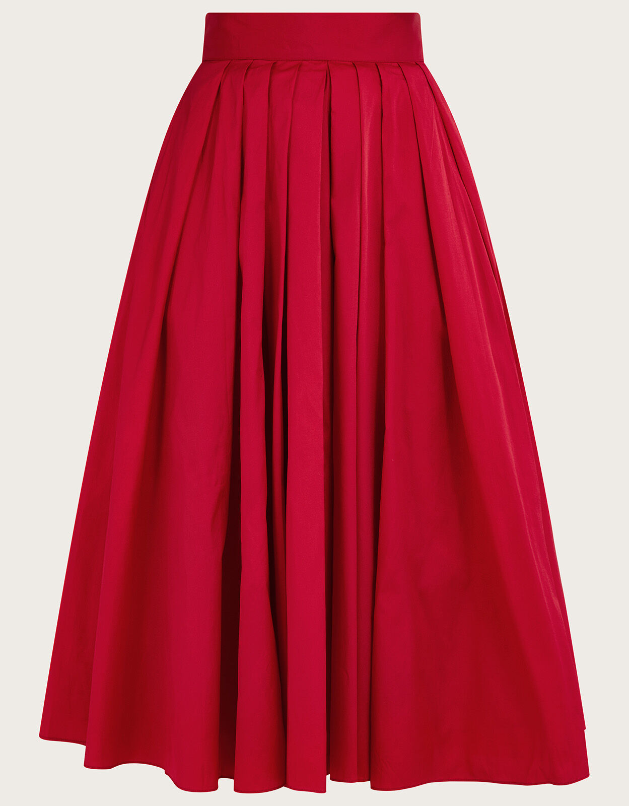 Red Taffeta Skirt