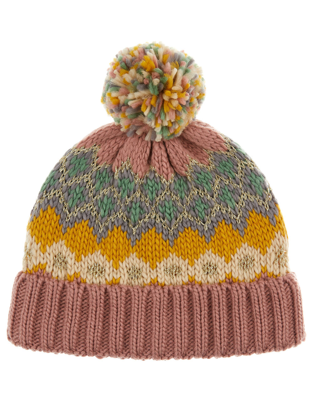 Gayle Zig-Zag Sparkle Knit Beanie Multi | Gloves, Hats & Scarves ...