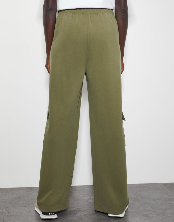 Una Wide Leg Utility Pants, Green (KHAKI), large