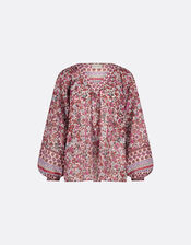 Fabienne Chapot Floral Print Blouse, Pink (PINK), large