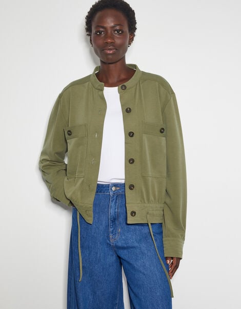 Ulla Utility Bomber Jacket, Green (KHAKI), large