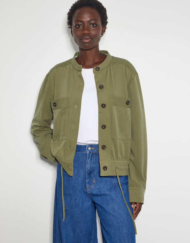 Ulla Utility Bomber Jacket, Green (KHAKI), large