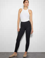 Pree High Rise Ponte Leggings, Black (BLACK), large