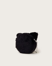 Round Faux Fur Cat Bag, , large