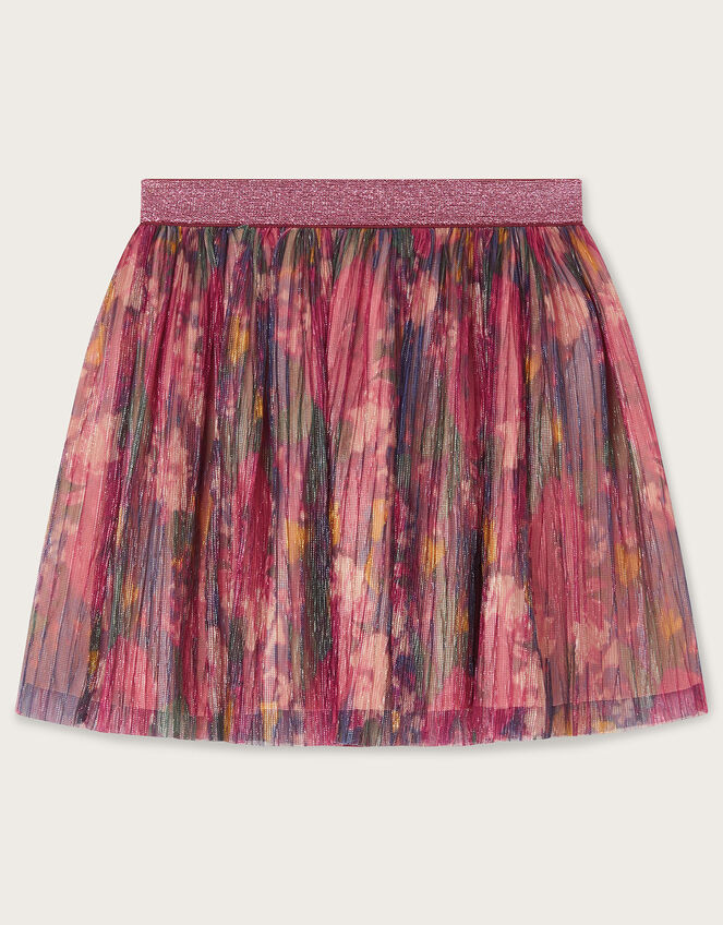 Floral Shimmer Skirt, Pink (PINK), large