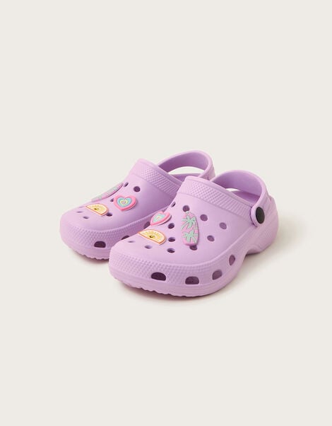 Heart Clogs, Purple (LILAC), large