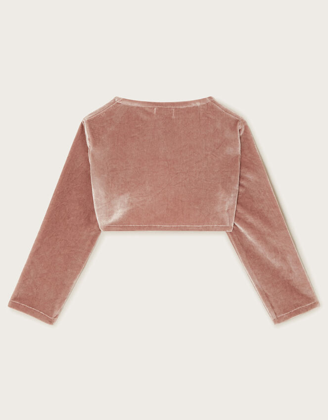 Baby Velvet Niamh Cardigan, Pink (PALE PINK), large