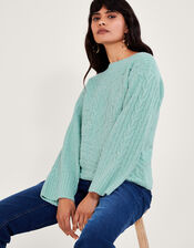 Satu Stitch Jumper, Green (SAGE), large