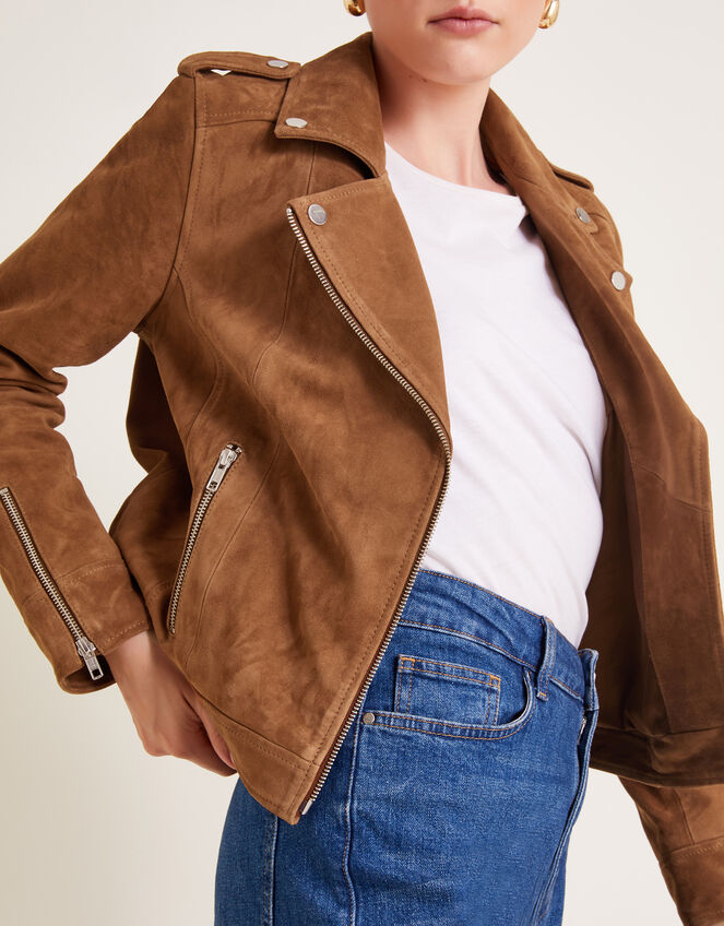 Sienna Suede Jacket , Tan (TAN), large