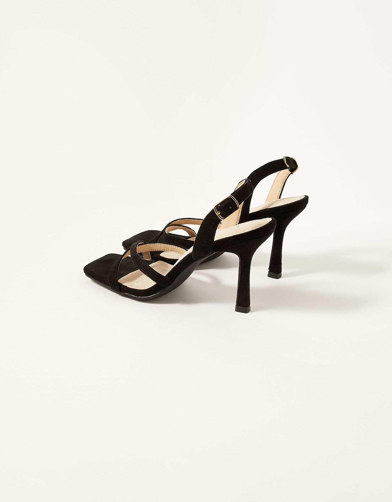 ASOS DESIGN Nova barely there heeled sandals in black | ASOS