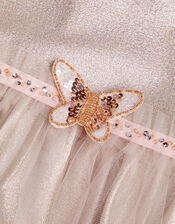 Land of Wonder Solance Butterfly Belt Dress, Natural (CHAMPAGNE), large