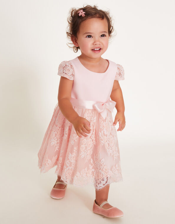 Baby Mimi Lace Dress, Pink (PINK), large