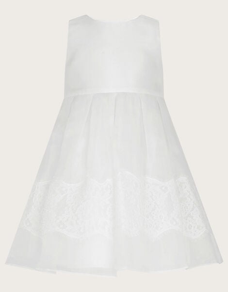 Baby Alovette Lace Christening Dress, White (WHITE), large