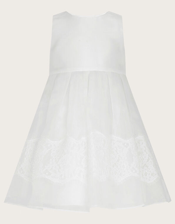 Baby Alovette Lace Christening Dress, White (WHITE), large