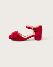 Velvet Cancan Two-Part Heels, Red (RED), large