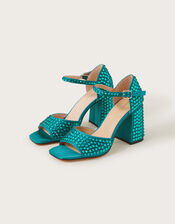 Gem Embellished Heels, Teal (TEAL), large