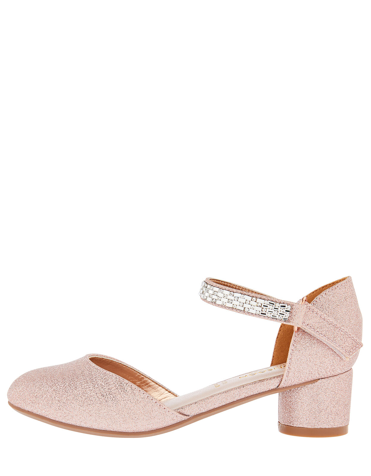 rose gold strap shoes