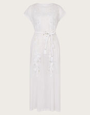 Garcia Cutwork Midi Dress, White (WHITE), large