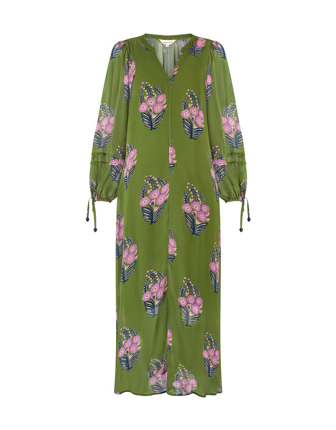 East Floral Print Maxi Dress, Green (GREEN), large