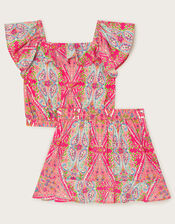 Paisley Print Top and Skirt Set, Multi (MULTI), large