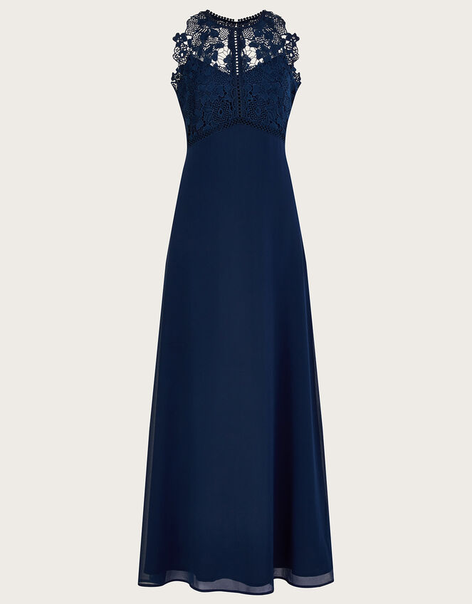 Lena Lace Maxi Dress, Blue (NAVY), large