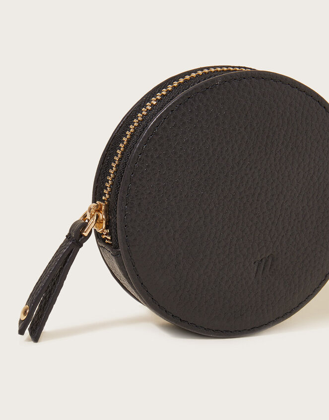 The Round Coin Pouch - Black