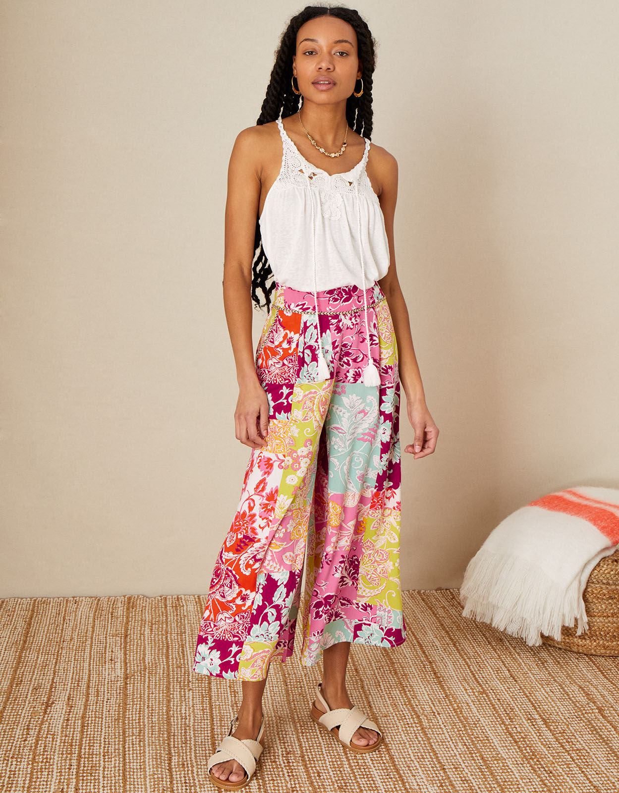 Buy online Batik Printed Cropped Pant from Skirts tapered pants  Palazzos  for Women by Sera for 679 at 48 off  2023 Limeroadcom