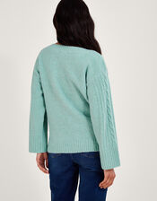 Satu Stitch Jumper, Green (SAGE), large