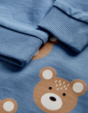 Newborn Bear Sweater and Sweatpants Set, Blue (BLUE), large