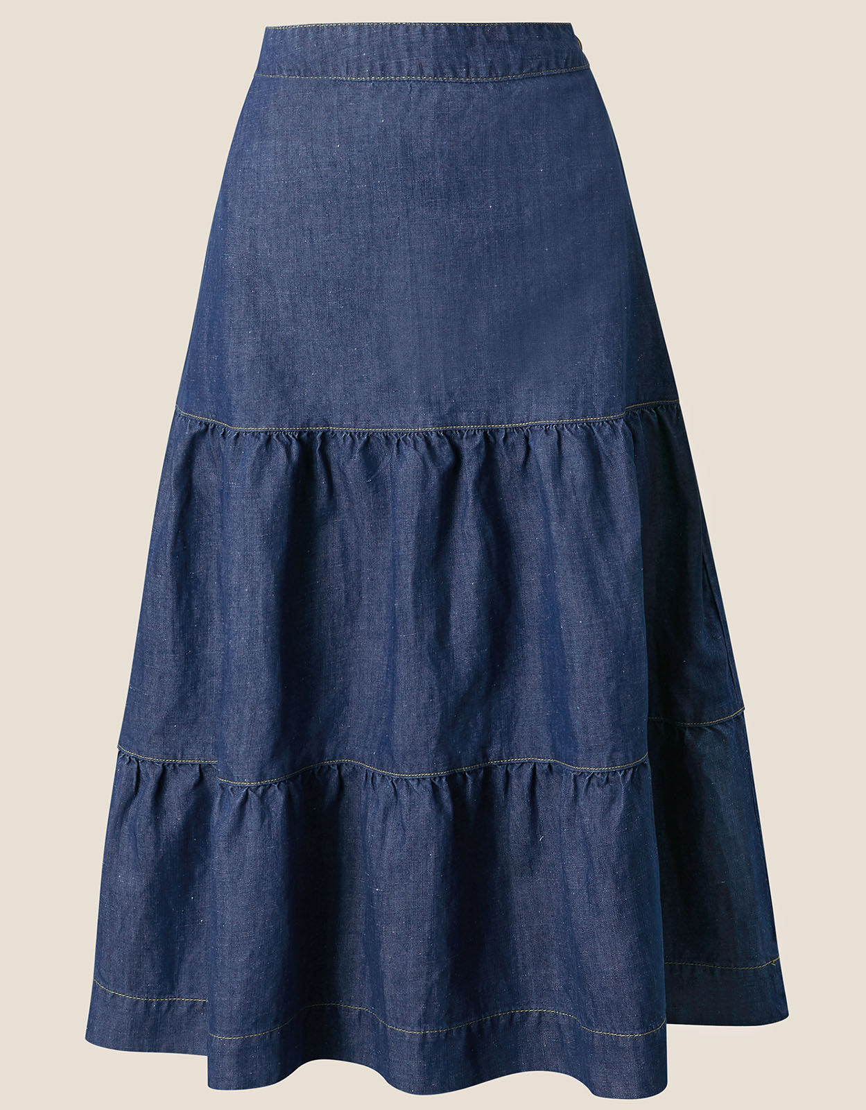 Plus Ruffle Hem Denim Skirt | SHEIN IN
