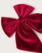 Velvet Bow Hair Clip, , large